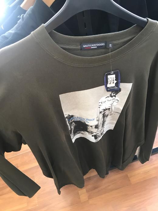 男特大杂款圆领长T 商品图0
