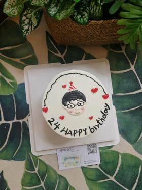 4寸奶油蛋糕 下单前请仔细阅读商品详情  如需增加或修改文字 请下单备注 