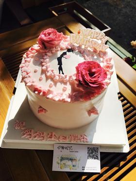 女士蛋糕 鲜花 下单前请仔细阅读商品详情  如需增加或修改文字 请下单备注