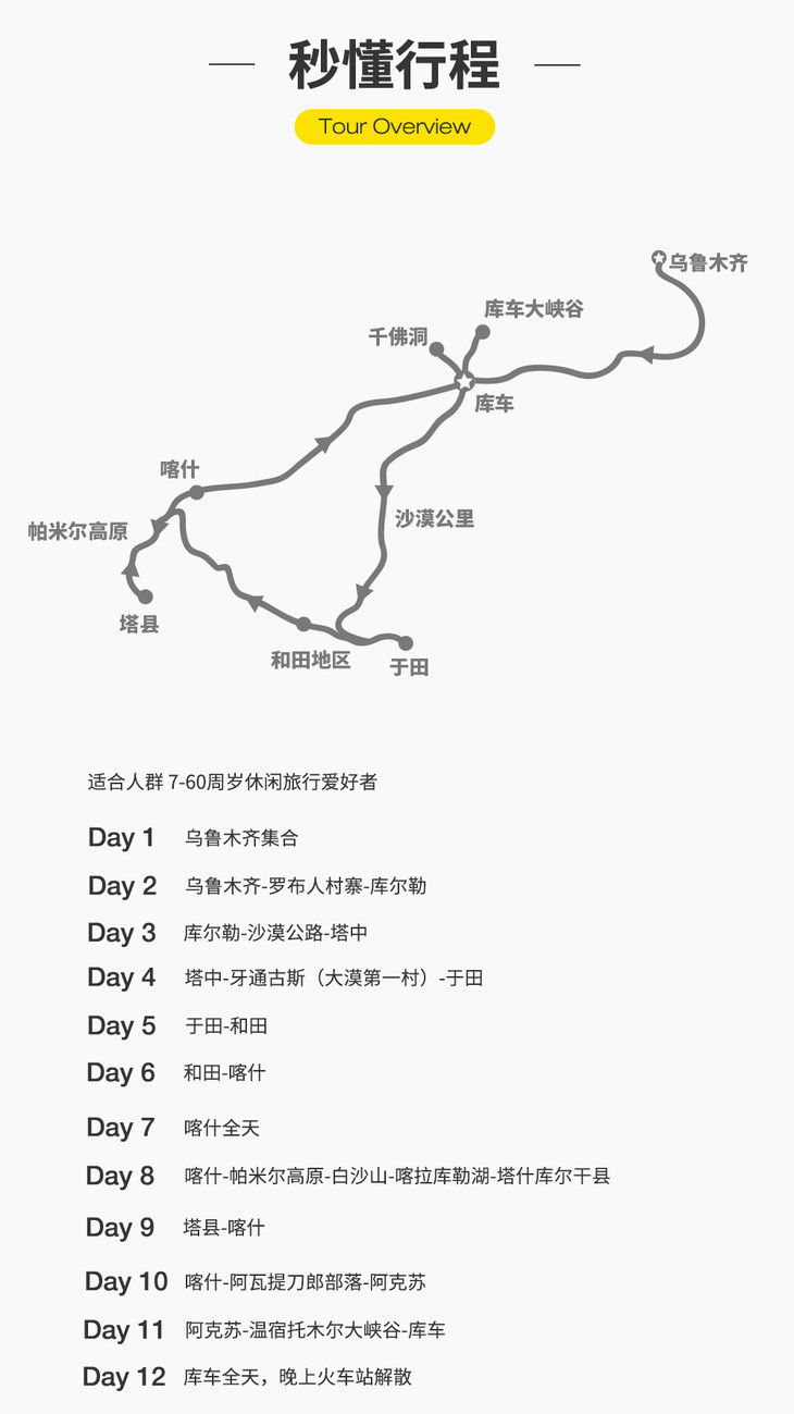 【全景南疆】 穿沙漠公路 跨帕米尔高原 和塔吉克人一