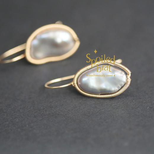 spoiledbrat jewelry异形珍珠耳环 商品图2