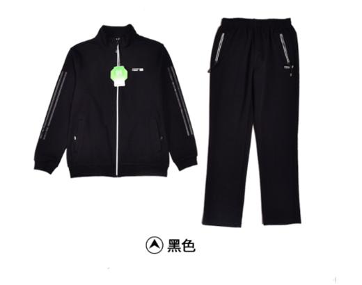 威鼎男士运动休闲套服针织两件上衣裤子印花透气柔软套装 商品图1