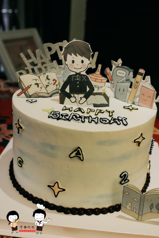 教师 奶油蛋糕 下单前请仔细阅读商品详情   如需增加或修改文字  请下单备注 商品图0