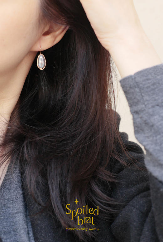 spoiledbrat jewelry异形珍珠耳环 商品图3