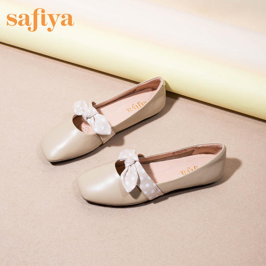 【双节返场】商场同款 | Safiya索菲娅春秋舒适玛丽珍鞋女蝴蝶结浅口单鞋SF93111165 商品图1