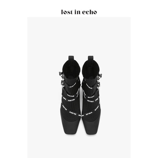 lost in echo运动织带中跟弹力短靴 商品图3