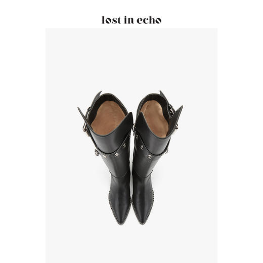新年闪购lost in echo链条过膝中筒马靴 商品图3