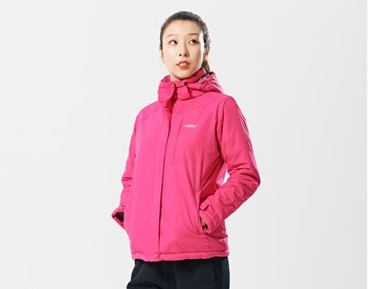 威鼎女士深冬棉服外套加绒加厚大码保暖透气防风户冲锋风衣外连帽 商品图1