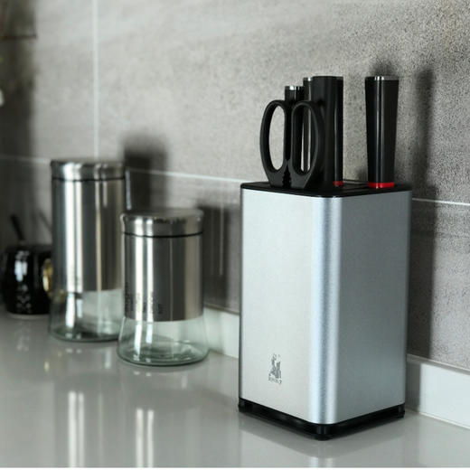 【拿铁铁器中华家刀】美系列M3七件套 七星高照厨房全套菜刀 切片刀斩骨刀熟食刀水果刀剪刀磨刀棒 商品图3