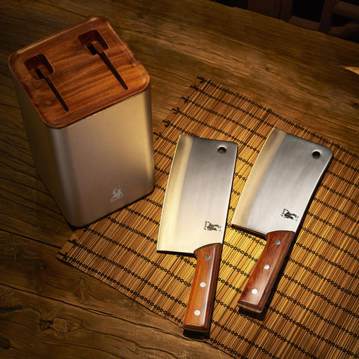 【拿铁铁器 | 手工锻打中华家刀】和系列 H3 · 六六大顺刀具六件套 （经典款） 商品图3