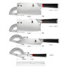 【拿铁铁器中华家刀】美系列M3七件套 七星高照厨房全套菜刀 切片刀斩骨刀熟食刀水果刀剪刀磨刀棒 商品缩略图4