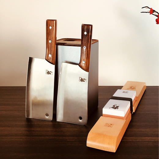 【拿铁铁器 | 手工锻打中华家刀】和系列 H3 · 六六大顺刀具六件套 （经典款） 商品图1