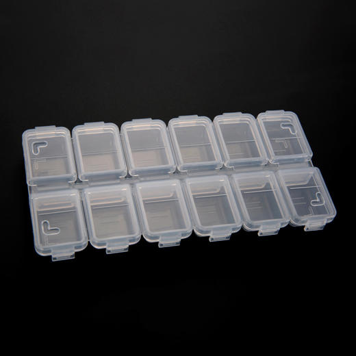 NAVI美甲饰品盒12格半透明盒 商品图3