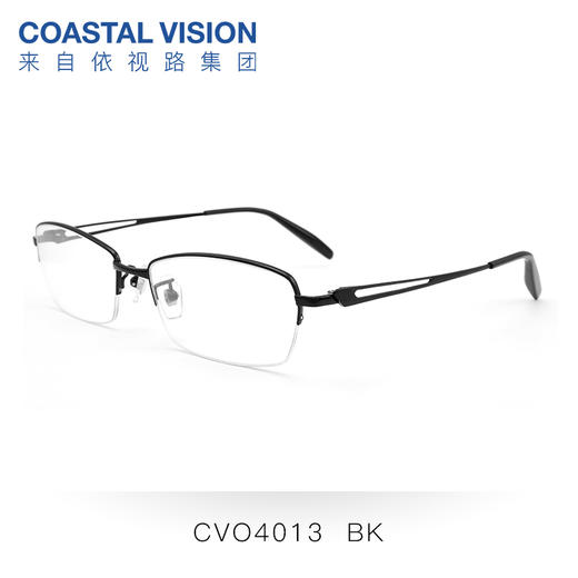 Coastal Vision 镜宴商务系列钛金属半框光学镜架CVO4013 商品图0