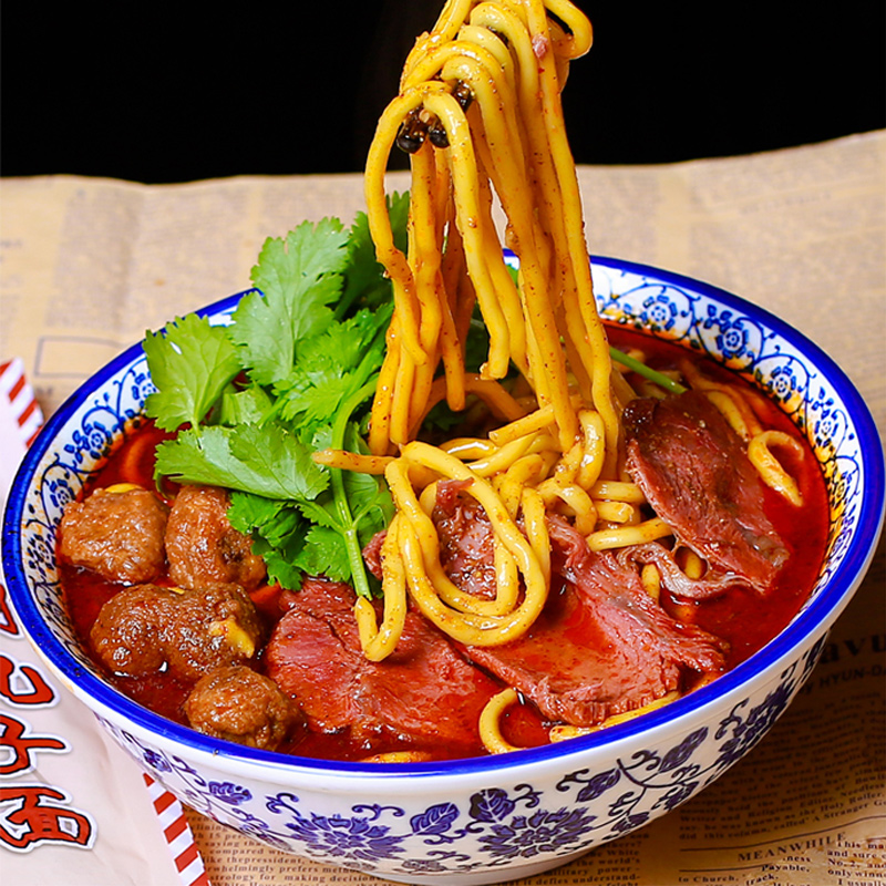 贡天下优选临汾牛肉丸子面