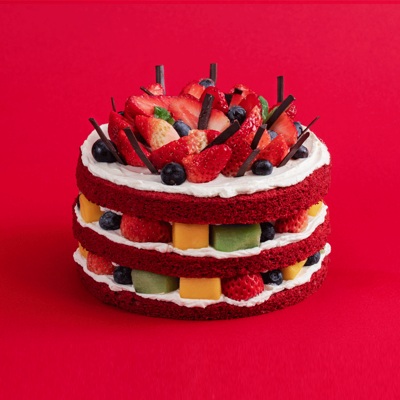 【半价秒杀仅94元，可预约90天内配送】草莓红丝绒，可选1/2磅（深圳/广州均可配送)