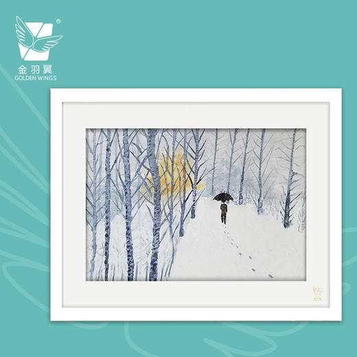 装饰画《流浪者》 金羽翼残障小艺术家手绘作品 复制画/原画 商品图0