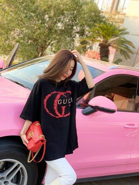 点此购买 GUCCI男女款斑驳烫钻短袖t恤 爷137767 商品图10