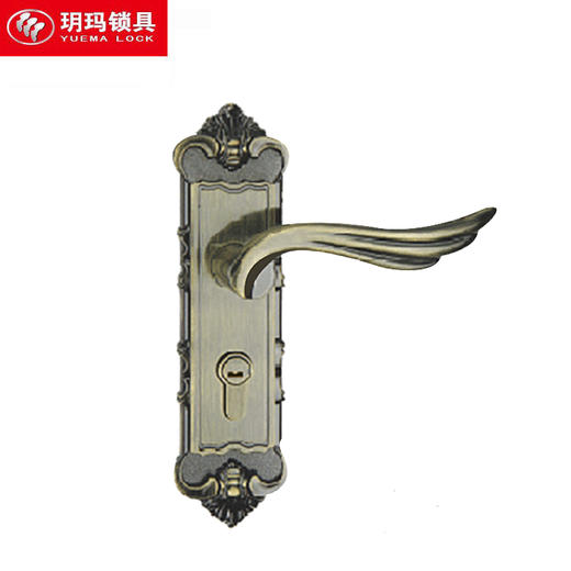 玥玛-CDZ6816AR黄古铜门锁 商品图0