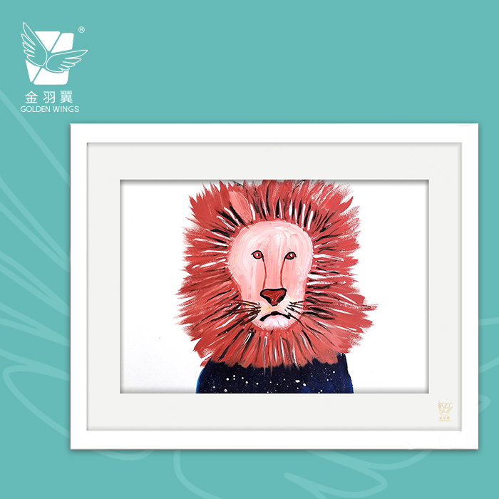 装饰画《王炸是我》 金羽翼残障小艺术家手绘作品 复制画/原画