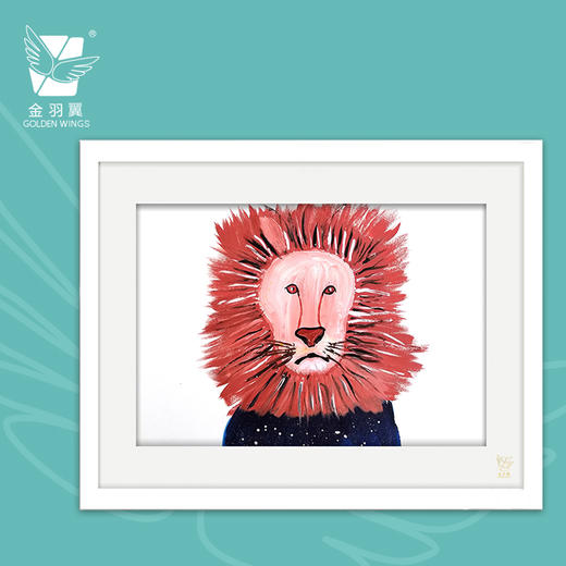 装饰画《王炸是我》 金羽翼残障小艺术家手绘作品 复制画/原画 商品图0