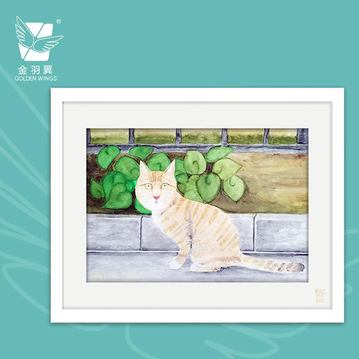 装饰画《遇见你》 金羽翼残障小艺术家手绘作品 复制画/原画 商品图0