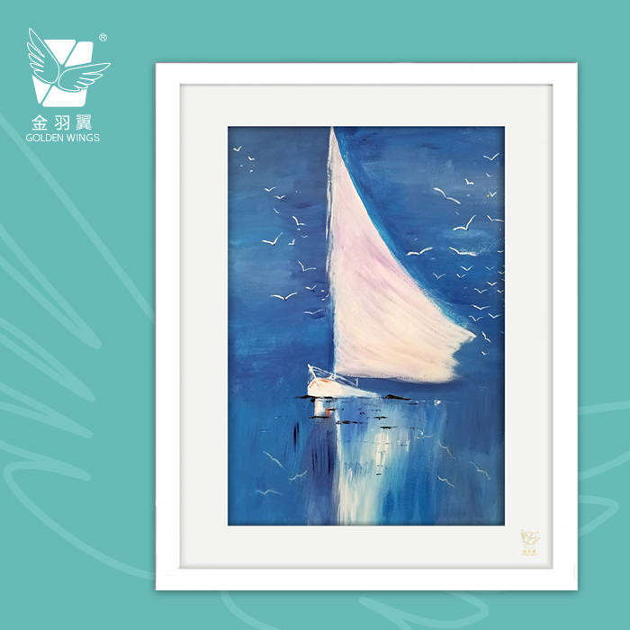 装饰画《行歌》 金羽翼残障小艺术家手绘作品 复制画/原画