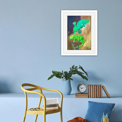 装饰画《遇见》 金羽翼残障小艺术家手绘作品 复制画/原画 商品图1
