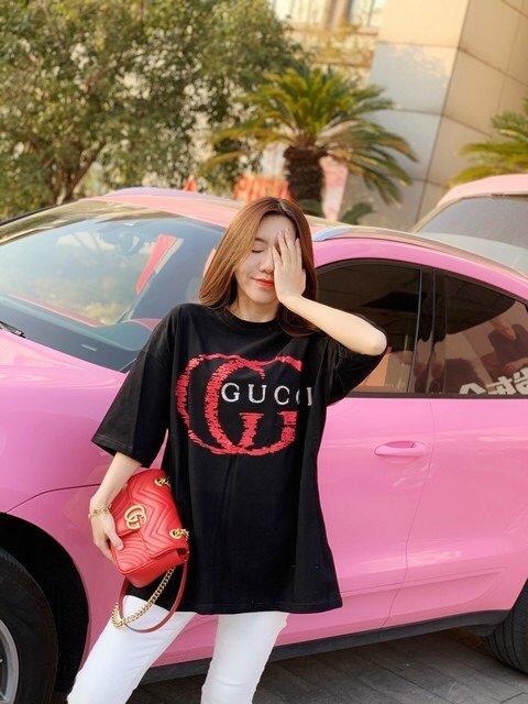 点此购买 GUCCI男女款斑驳烫钻短袖t恤 爷137767 商品图7