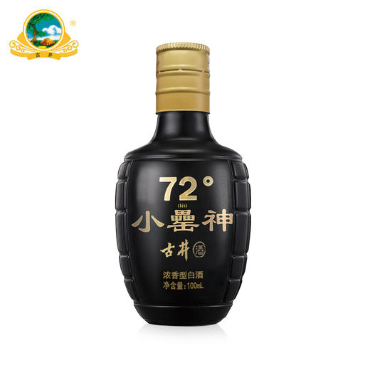 GJ5【酒厂自营】古井小罍神 72度100ml*12瓶高度 小瓶纯粮食白酒 商品图2