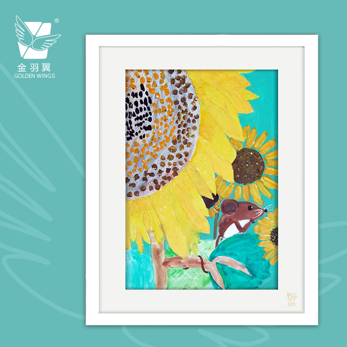 装饰画《你最珍贵》 金羽翼残障小艺术家手绘作品 复制画/原画