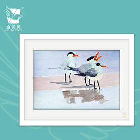 装饰画《天各一方》 金羽翼残障小艺术家手绘作品 复制画/原画