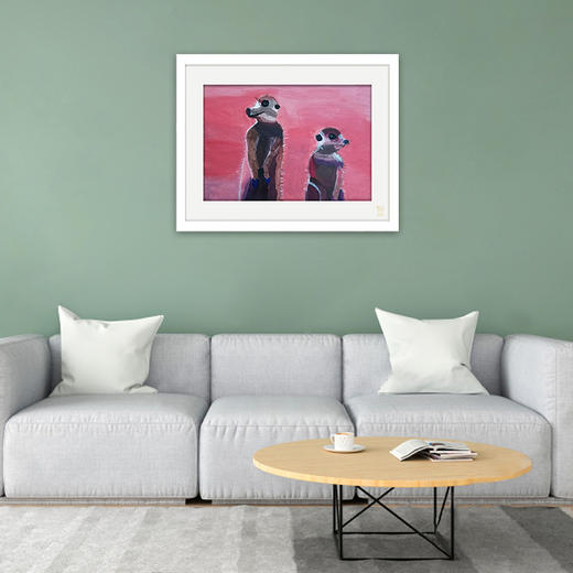 装饰画《小小哨兵》 金羽翼残障小艺术家手绘作品 复制画/原画 商品图1