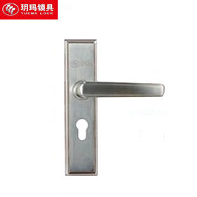 玥玛-B004-S05钢拉丝门锁