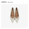 westory2020春季新品方扣尖头高跟鞋女细跟W20AE51601 商品缩略图2