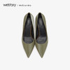 westory2019秋季新品真皮高跟鞋女通勤舒适社交女鞋W29CE70071 商品缩略图2