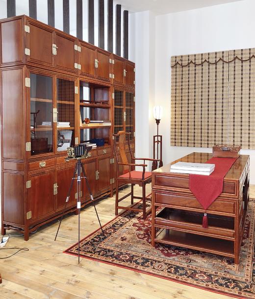 红桥红 家具严选  缅甸花梨(大果紫檀）  【书房系列】 商品图6