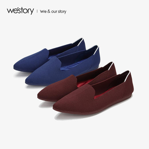 westory2019秋季新品平底尖头舒适浅口单鞋女优雅W29CE70461 商品图3
