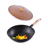 康巴赫中华老铁锅炒锅无涂层不粘锅无油烟平底铁锅家用32cm 商品缩略图1