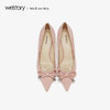 westory纯色浅口高跟鞋女2019春夏新款社交宴会单鞋W29AE50831 商品缩略图1