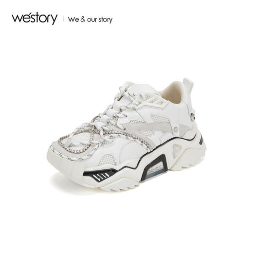 westory2019秋季新品网红休闲运动鞋女舒适潮酷老爹鞋W29CM70421 商品图2