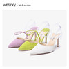 降价购专用 westory2020春季新款尖头时尚系带绑花高跟鞋凉鞋女W20AH51691 商品缩略图2