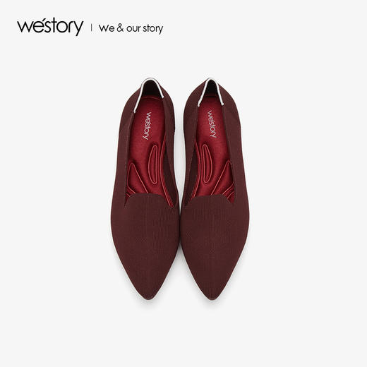 westory2019秋季新品平底尖头舒适浅口单鞋女优雅W29CE70461 商品图1