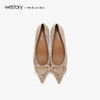 westory2019秋季新品优雅心形高跟鞋女小猫跟休闲气质W29CE70161 商品缩略图1