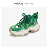 westory真皮厚底运动老爹鞋女ins超火 2019年冬季新品W29CM70661 商品缩略图3