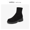 westory弹力靴女中跟时尚舒适短靴 2019年冬季新款S29DS80841 商品缩略图0