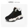 westory加绒厚底运动高帮老爹鞋女2019冬季新款ins超火W29DS80401 商品缩略图0