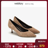 westory2019夏秋款新品复古尖头高跟鞋女细跟通勤简约W29CE70091 商品缩略图1