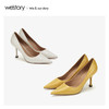 westory2020春季新款尖头高跟鞋女细跟优雅古风W20AE51261 商品缩略图4
