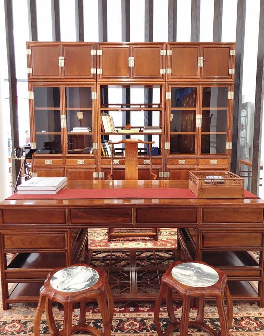 红桥红 家具严选  缅甸花梨(大果紫檀）  【书房系列】 商品图2